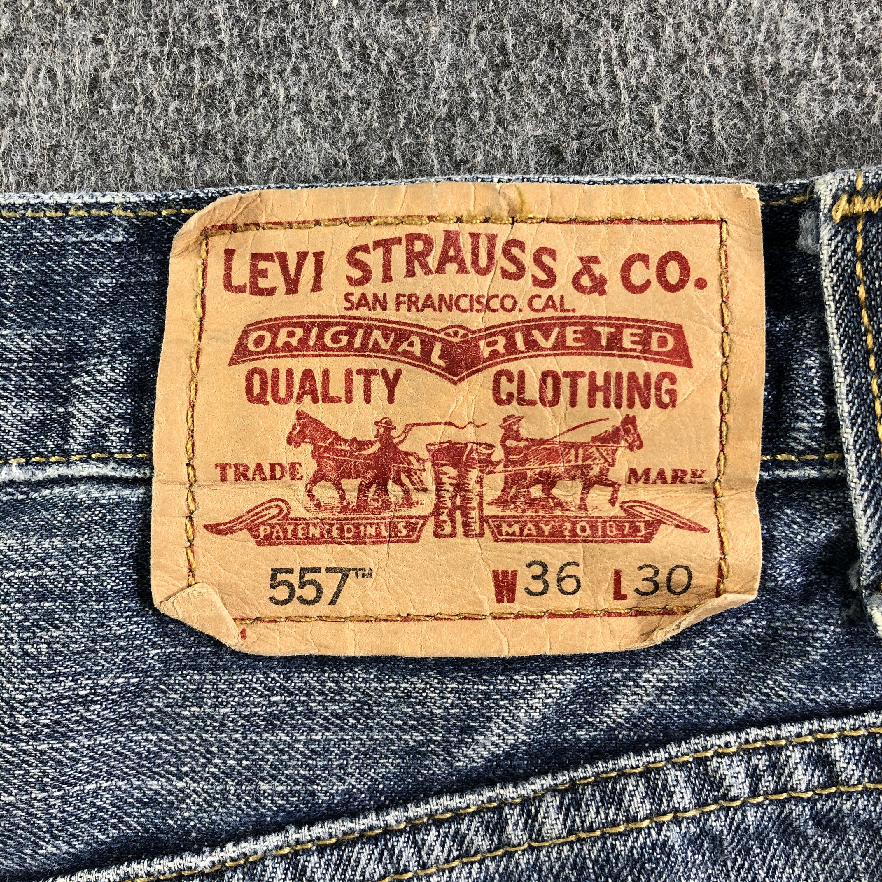 Levi's Vintage Blue Wash Levis 557 Flare Jeans-J4451 Size US 38 / EU 54 - 5 Thumbnail
