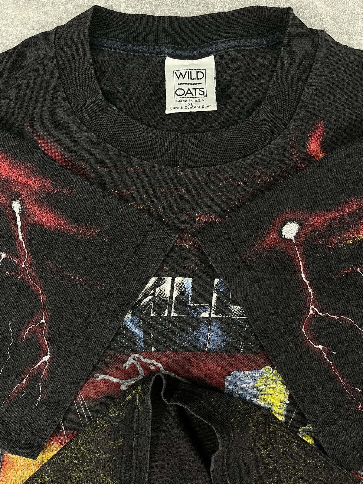 Band Tees × Metallica × Vintage 1991 Metallica Vintage AOP T-shirt XL Wild Oats Size US XL / EU 56 / 4 - 7 Thumbnail