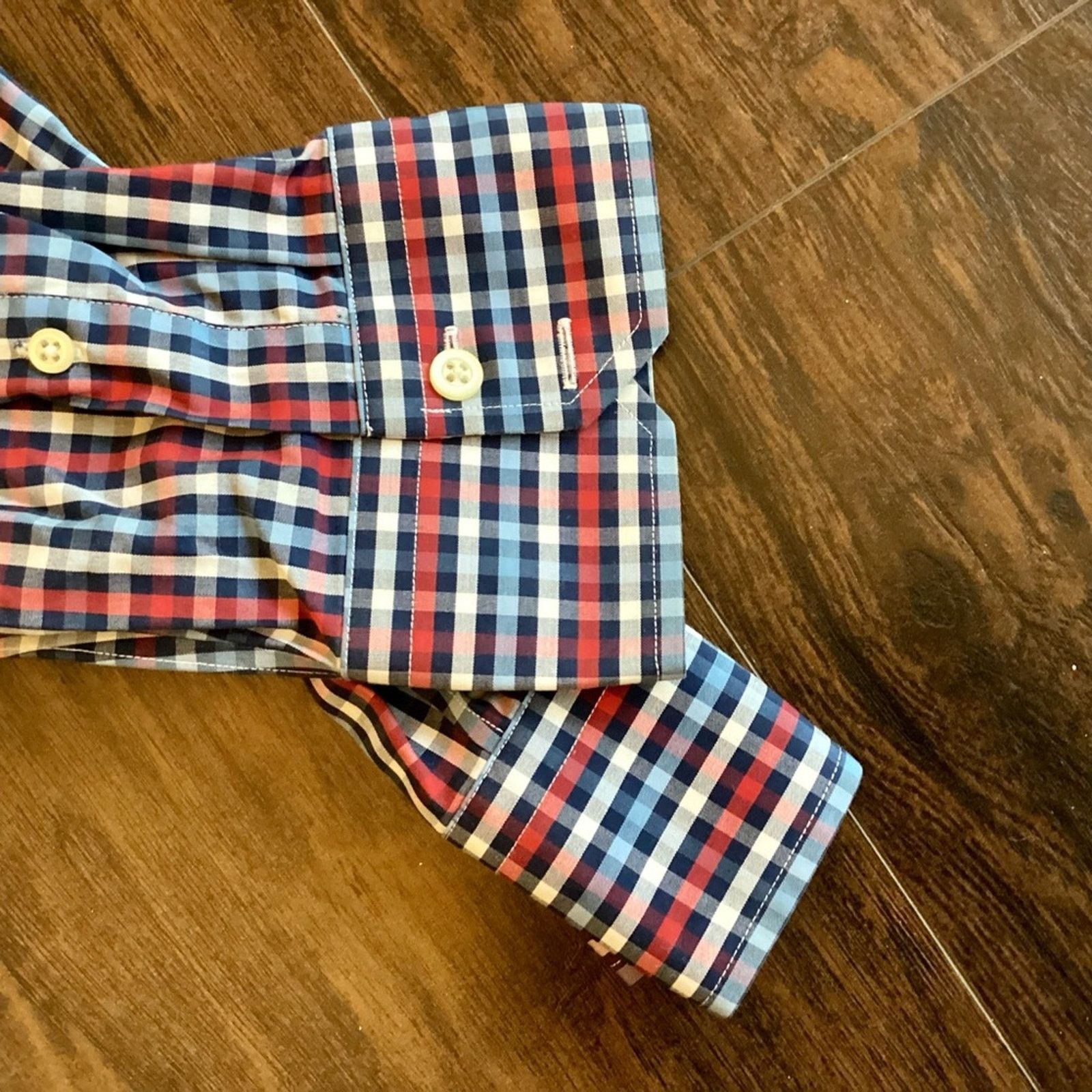 Banana Republic Banana Republic Non-Iron Slim Fit Button Down Size US XL / EU 56 / 4 - 4 Thumbnail