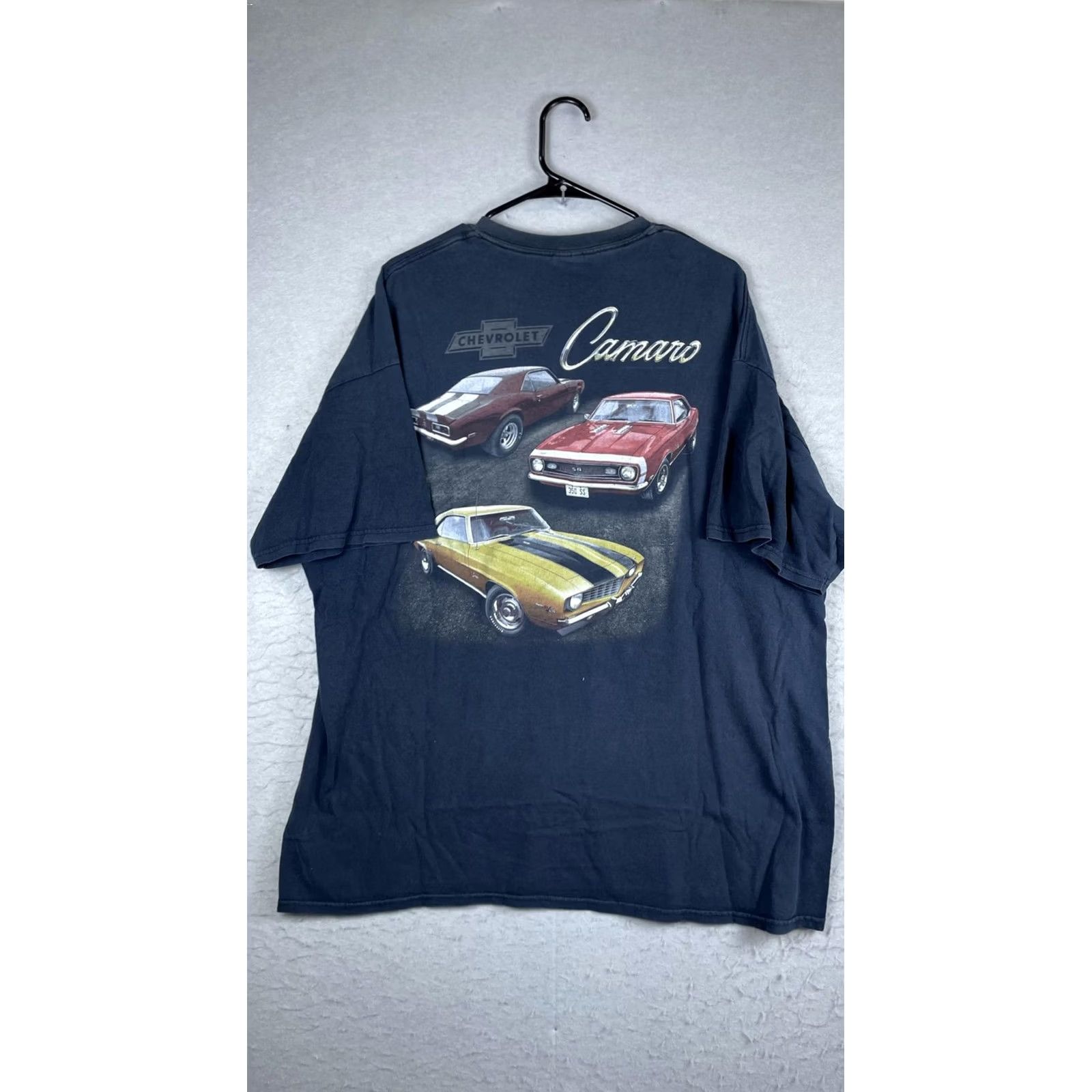 Gildan Gildan Shirt Mens 2XL Blue Chevrolet Camaro Graphic Tee T-Shirt Size US XXL / EU 58 / 5 - 6 Thumbnail