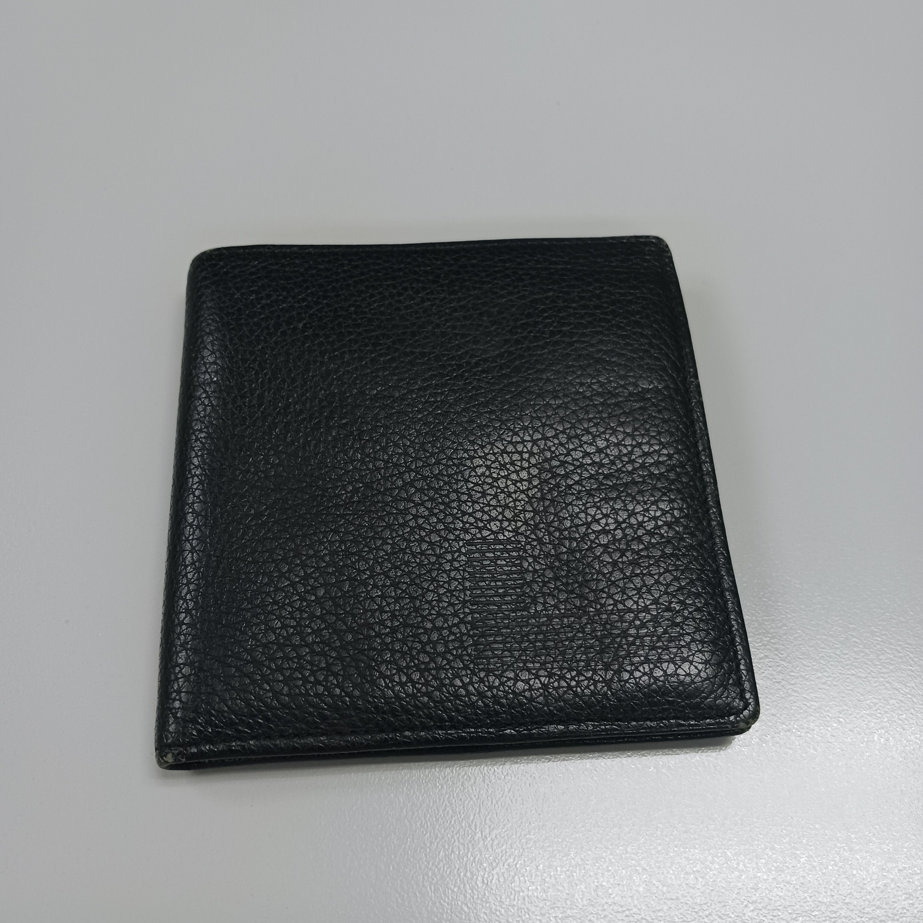 Vintage LANCEL PARIS Two Folded Logo Leather Wallet
