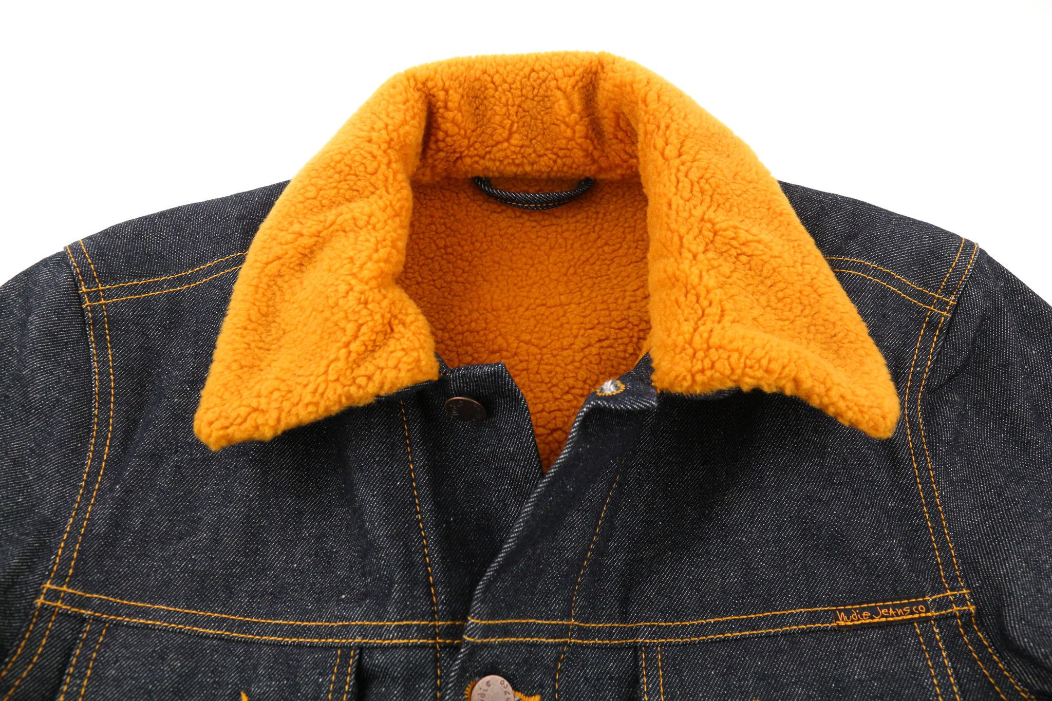 Nudie Jeans HELMUT M Blue Sherpa Lined Long Sleeve Denim Jacket 80812 Size US M / EU 48-50 / 2 - 5 Thumbnail