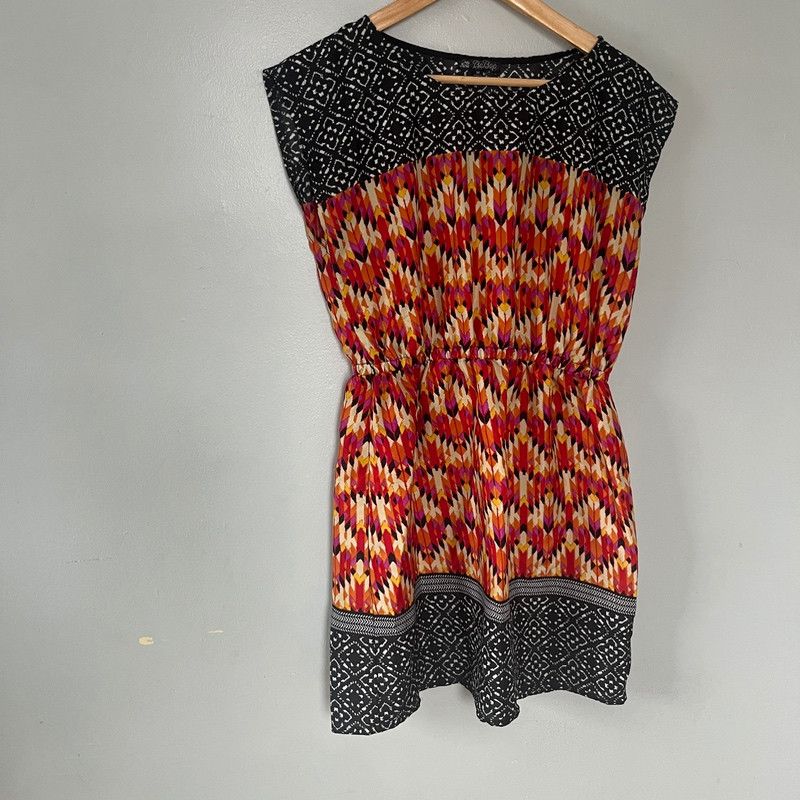 Designer BeBop Women's Multicolored Pattern Casual Dress Medium Size M / US 6-8 / IT 42-44 - 1 Thumbnail