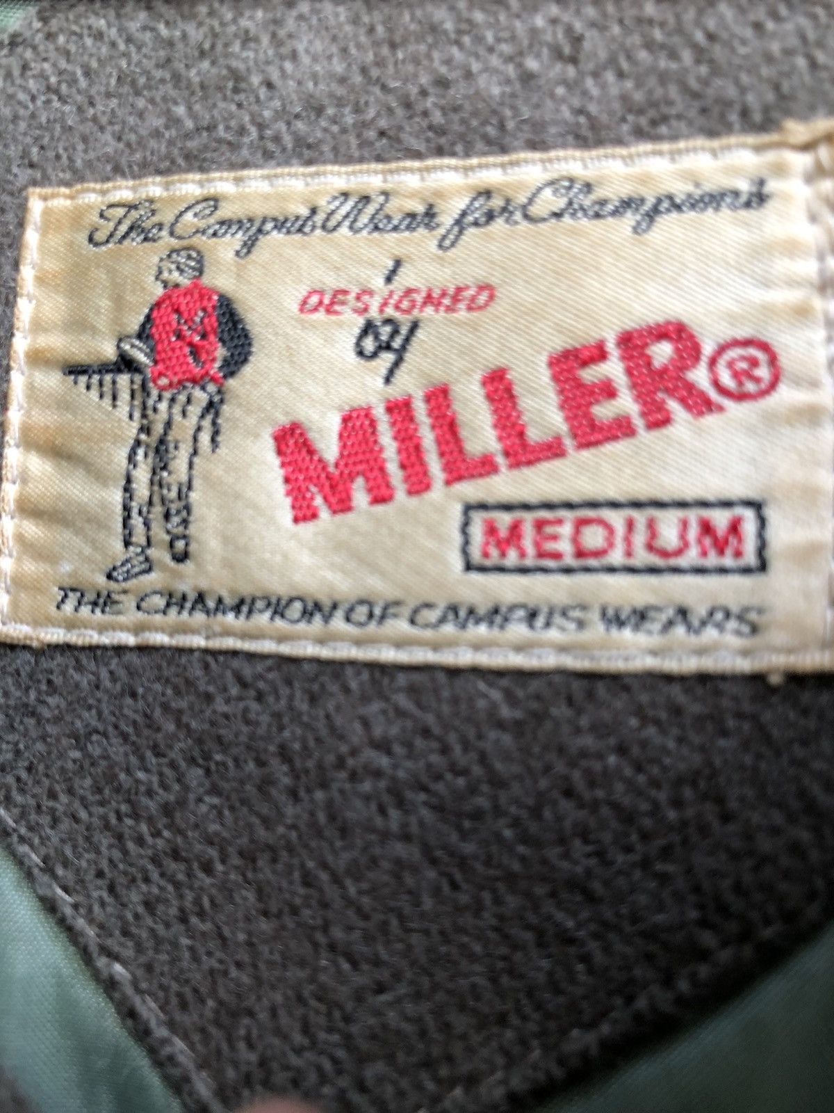 Other Vintage Miller Leather Trim Wool Campus Varsity Jacket Size US M / EU 48-50 / 2 - 13 Thumbnail