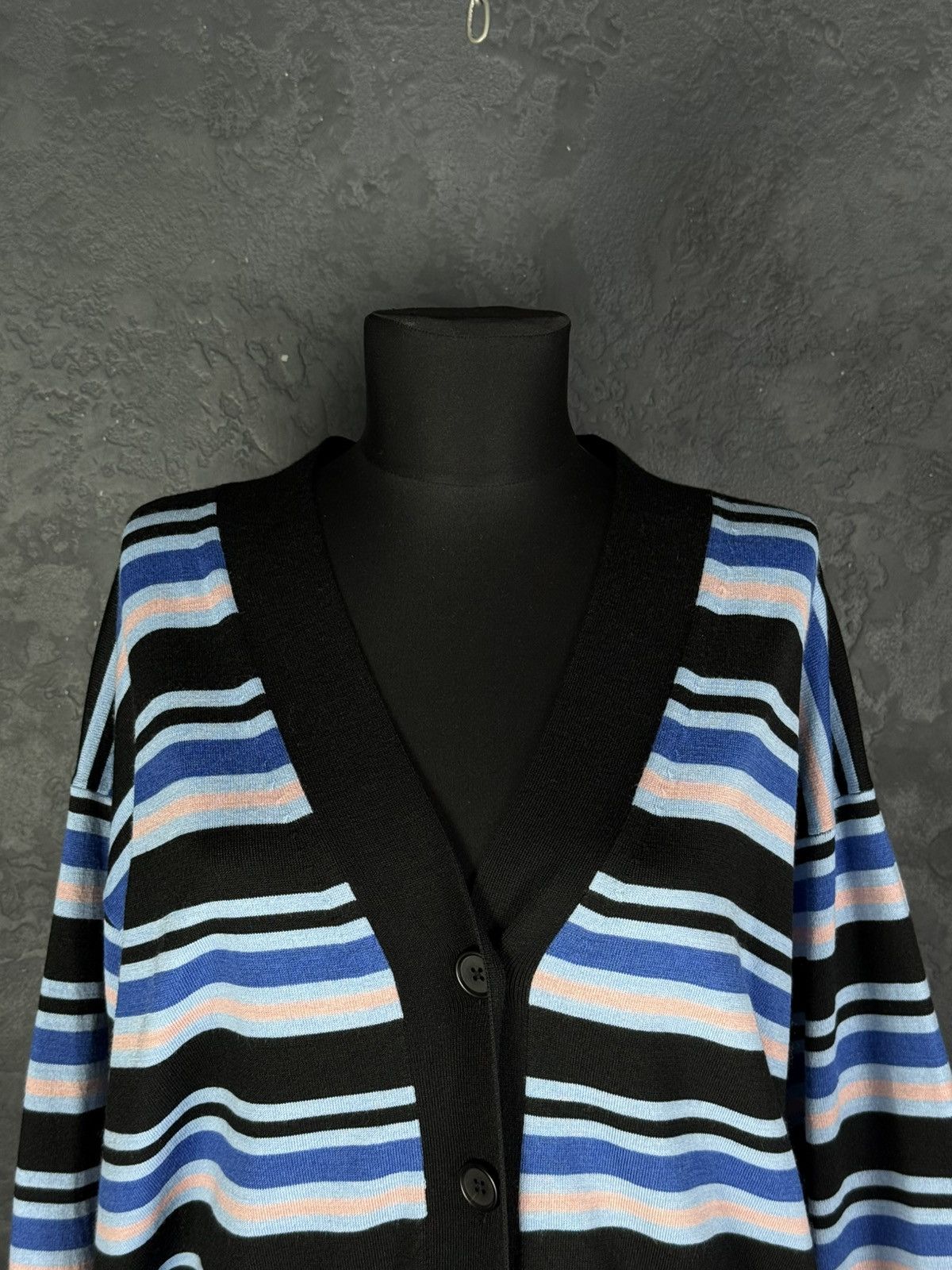 Marni × Uniqlo MARNI X Uniqlo Wool Striped Cardigan Sweater Men’s Size M Size M / US 6-8 / IT 42-44 - 6 Thumbnail