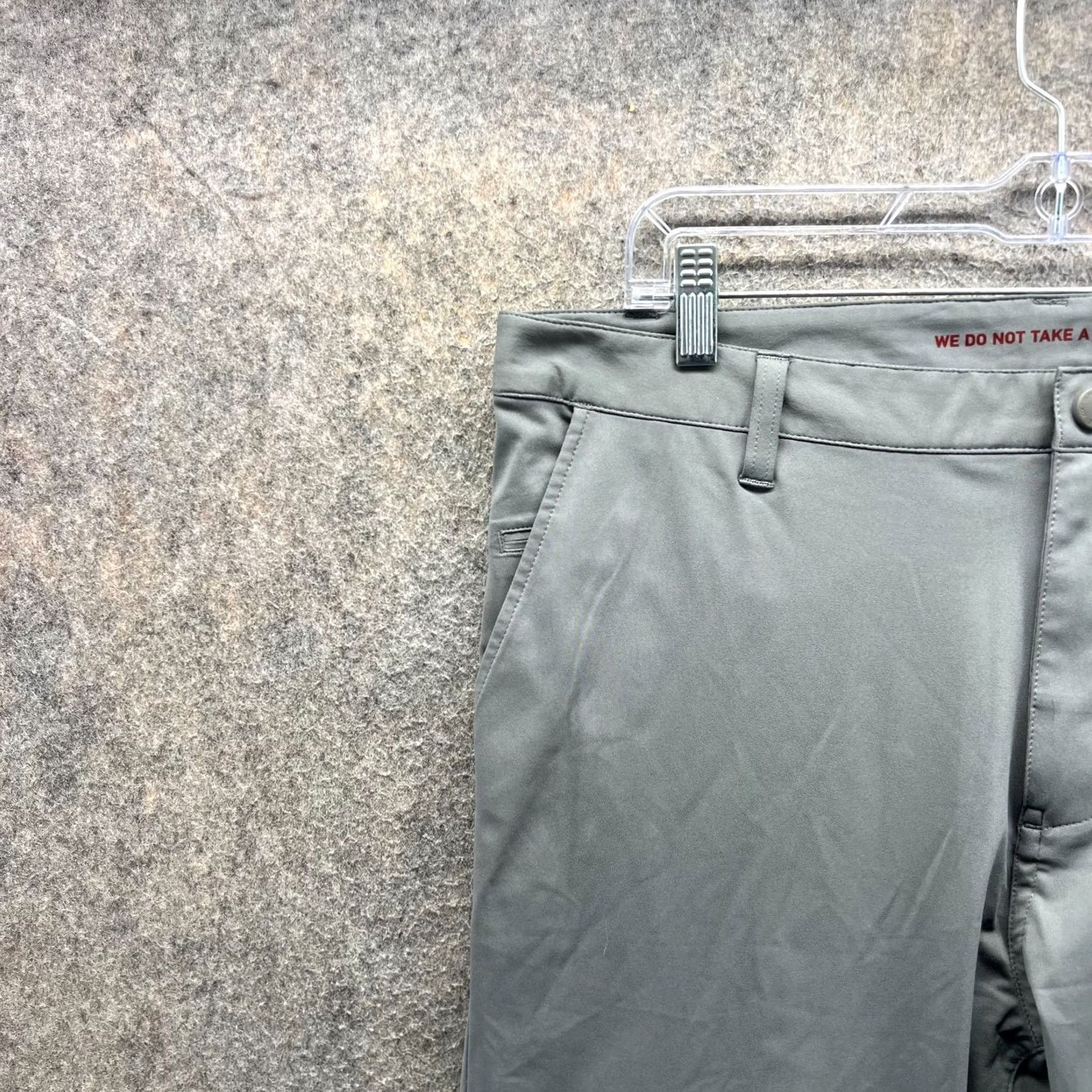 Rhone Rhone Pants Mens 36 Gray Chino Flat Front Stretch Polyester Golf Slacks Size US 36 / EU 52 - 6 Thumbnail