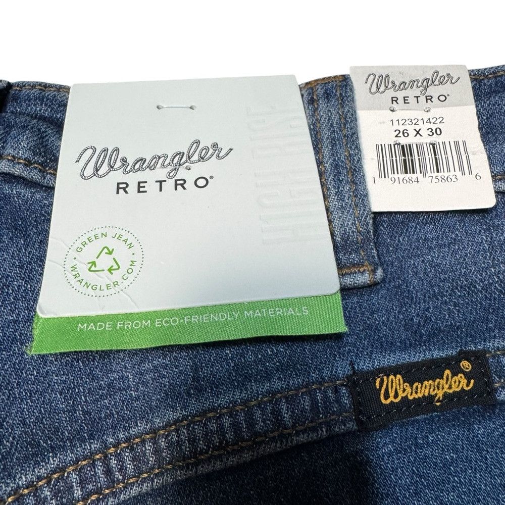 Wrangler NWT New Wrangler Retro High Rise Flare Jeans Size 26 x 30 Size 26" / US 2 / IT 38 - 8 Thumbnail