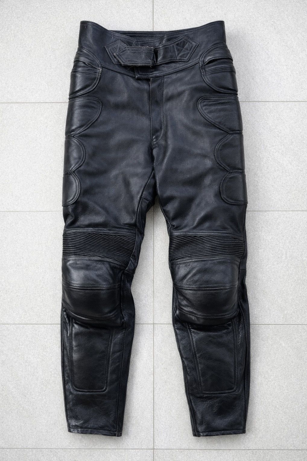 Vintage B’s Leather Motorcycle Pants Padded Biker Archive Leather Size US 30 / EU 46 - 1 Thumbnail
