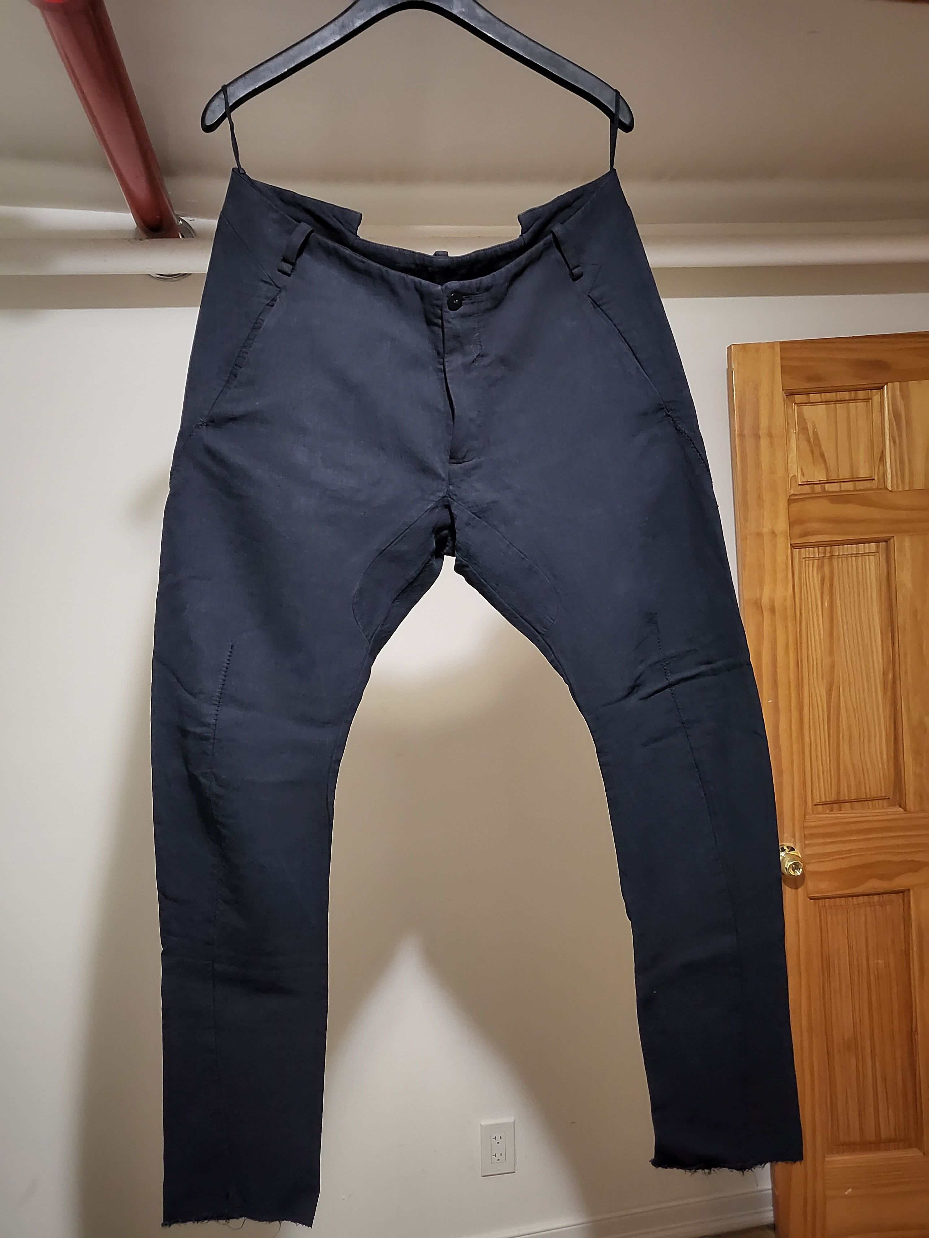 image of Masnada Pants in Really Dark Blue Almost Black, Men's (Size 36)