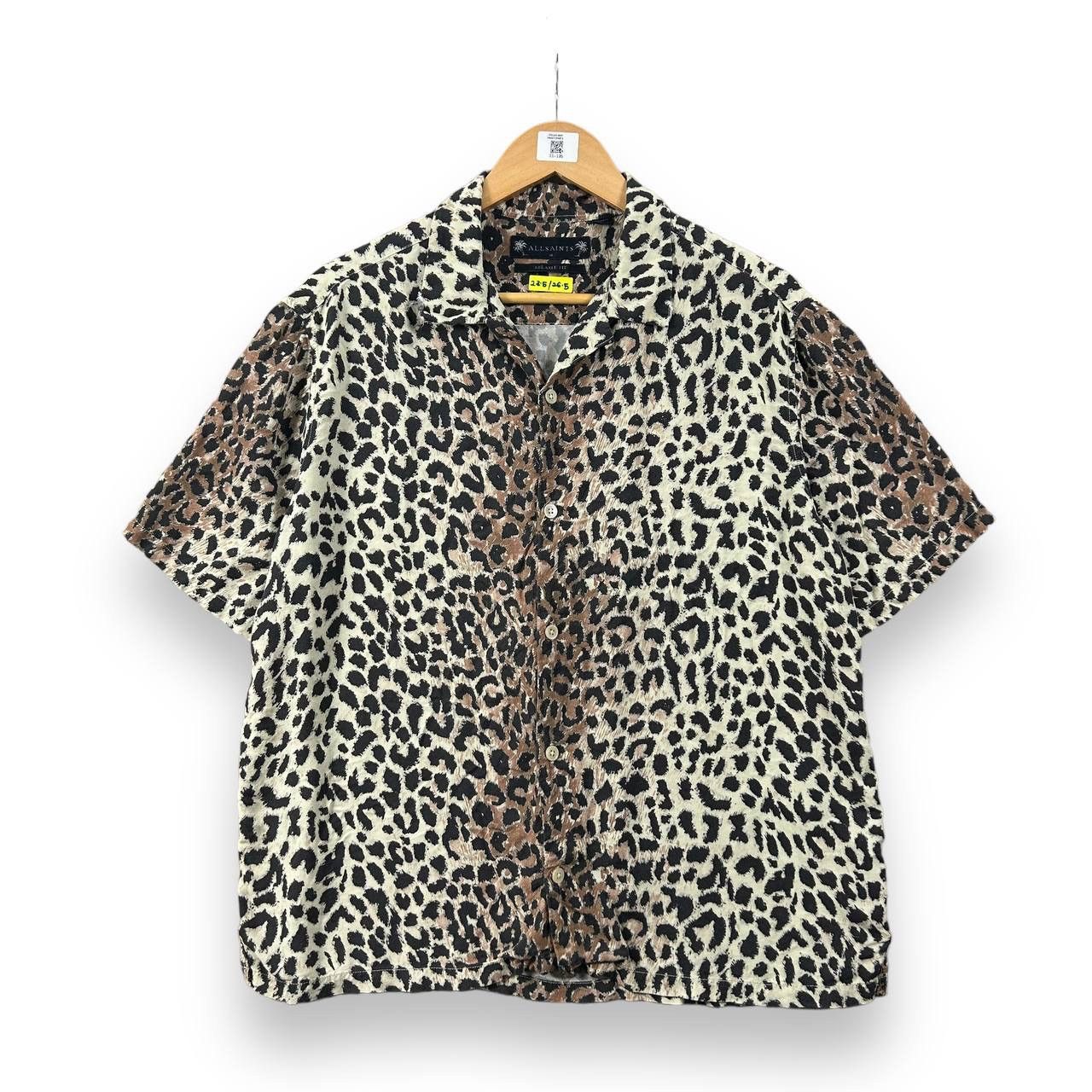 Allsaints DaBomb🔥 All Saints “Leppo” Viscose Animal Print Shirt Size US M / EU 48-50 / 2 - 1 Thumbnail