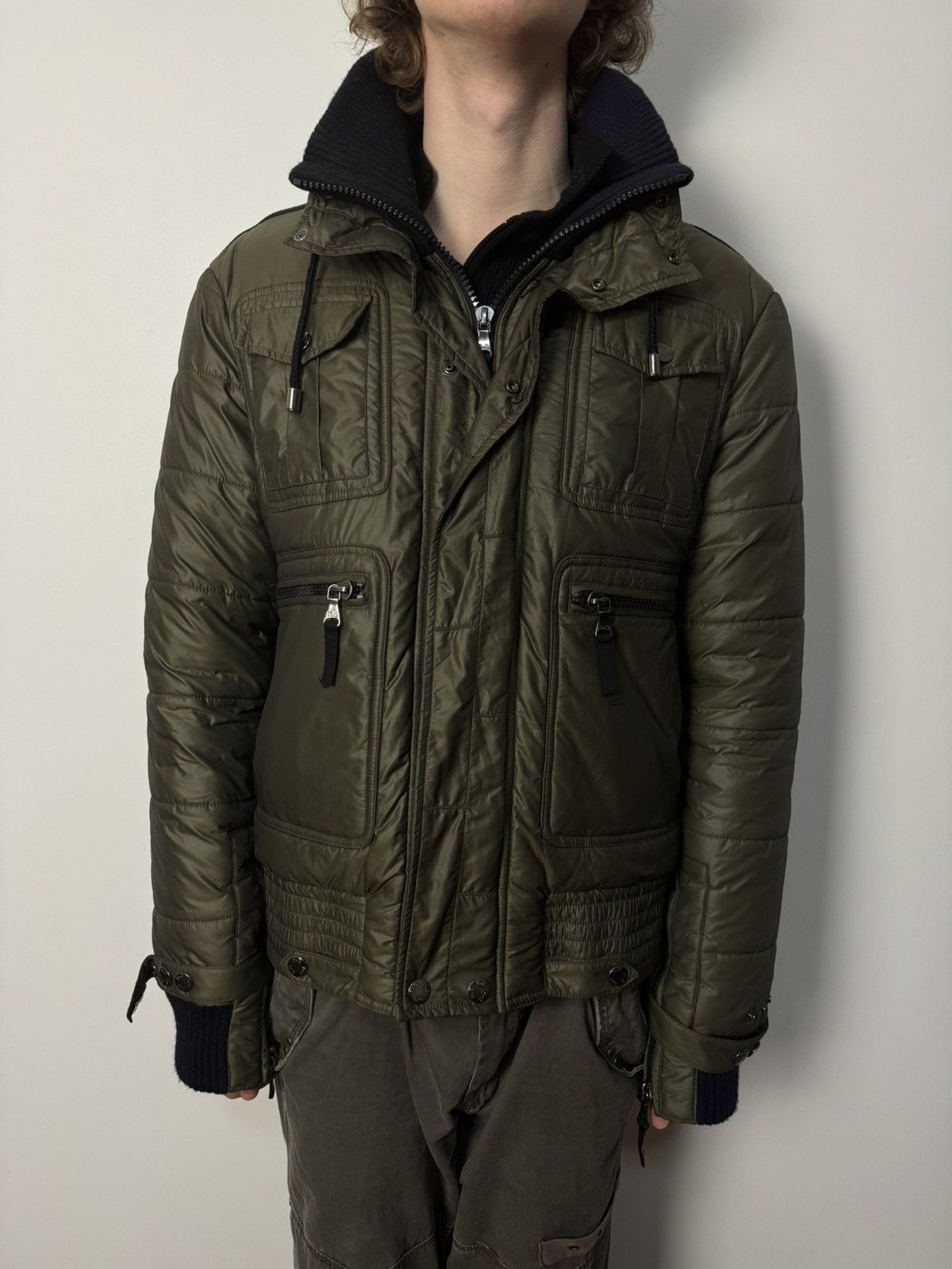 Dolce & Gabbana Dolce & Gabbana Military Puffer Jacket Multi Pocket 2000s Size US L / EU 52-54 / 3 - 1 Thumbnail