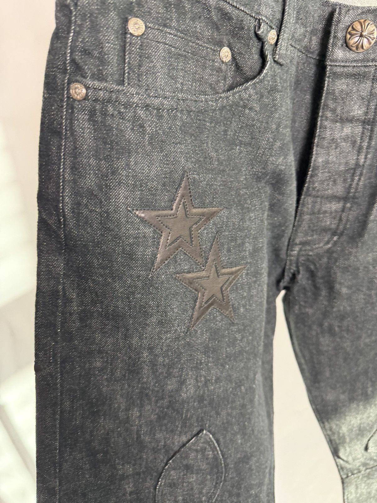 Chrome Hearts Chrome Hearts Star Patch Denim – Size 34 Size US 34 / EU 50 - 3 Thumbnail