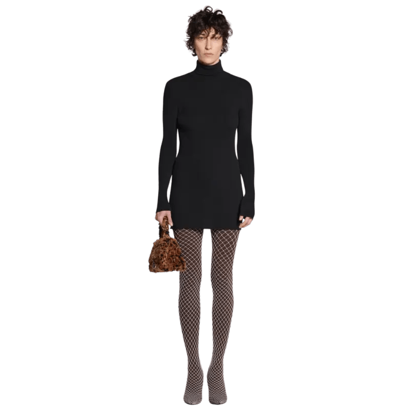 Balenciaga o1w1db10425 Seamless Fitted Sweater in Black Size XXL / US 16-18 / IT 52-54 - 5 Thumbnail