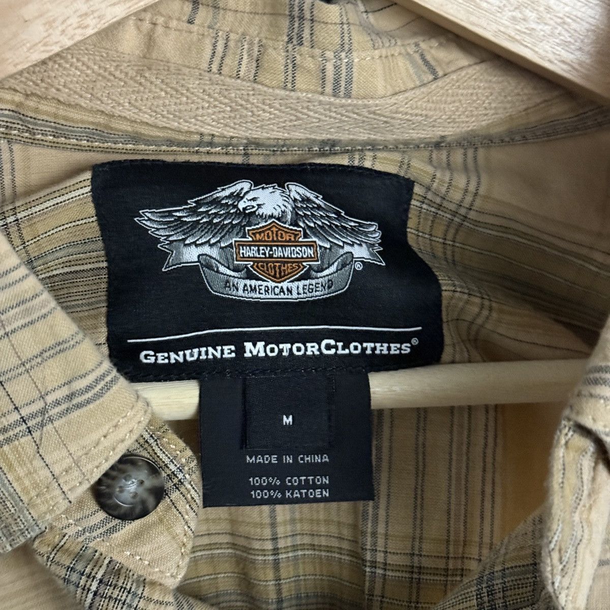 Harley Davidson Y2K Harley Davidson Plaid Button Up Biker Shirt Mens Medium Size US L / EU 52-54 / 3 - 4 Thumbnail