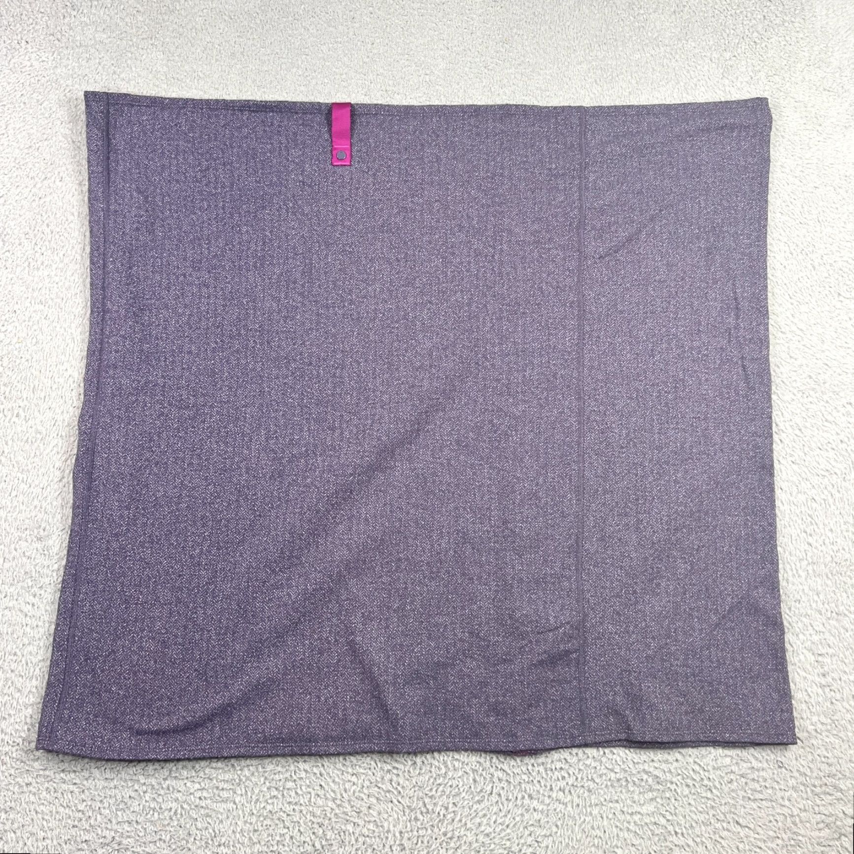 Lululemon Lululemon Athletica Scarf Infinity Purple Striped Button Closure Winter Fall Spring Women Adult Size ONE SIZE - 4 Thumbnail
