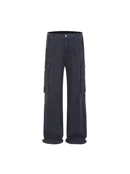 VIBE Workwear baggy vintage washed street Y2K casual trousers Size US 32 / EU 48 - 7 Thumbnail