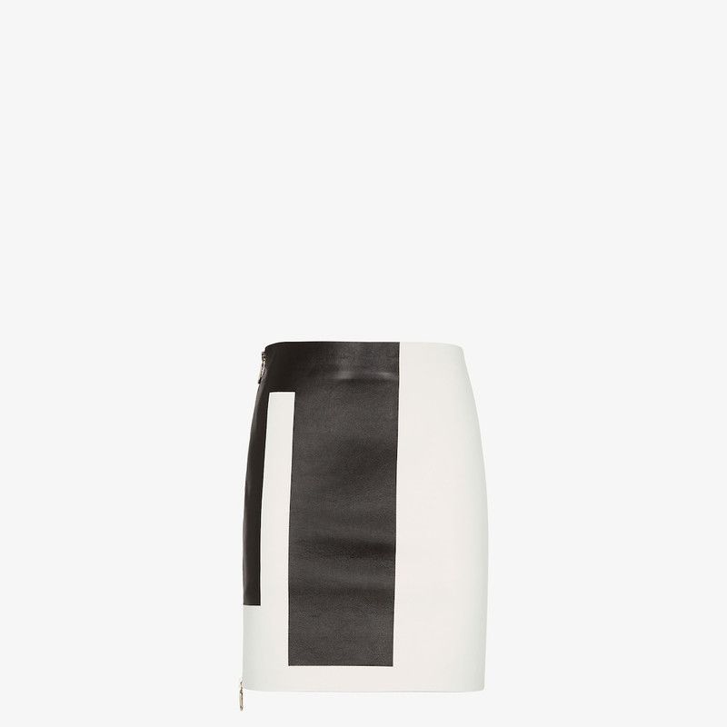 Fendi o1loc1c0126 Leather Mini Skirt in Multicolor Size 30" / US 8 / IT 44 - 1 Thumbnail