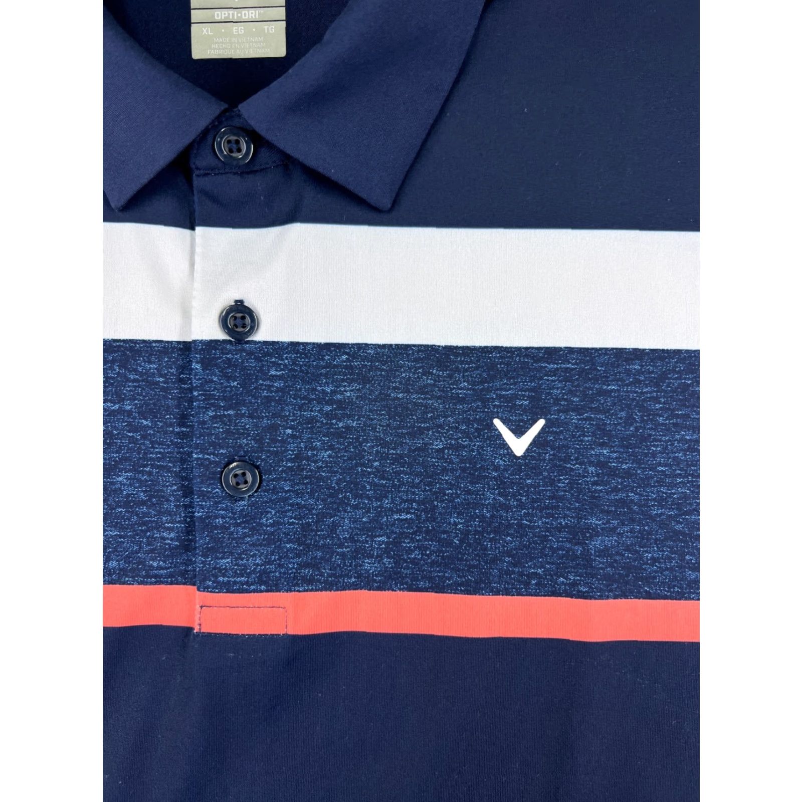 Callaway Callaway Polo Shirt Mens XL Blue Stripe Golf Polo Slim Fit Pol o Shirt Size US XL / EU 56 / 4 - 3 Thumbnail