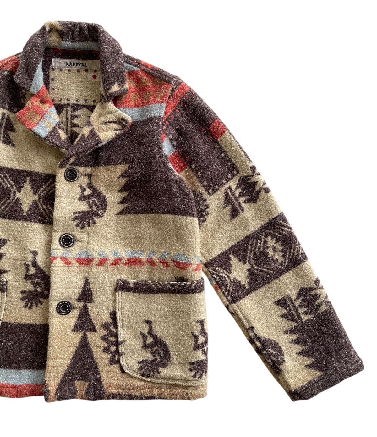 Kapital Kapital Native Printed Wool Jacket Size US XS / EU 42 / 0 - 7 Thumbnail