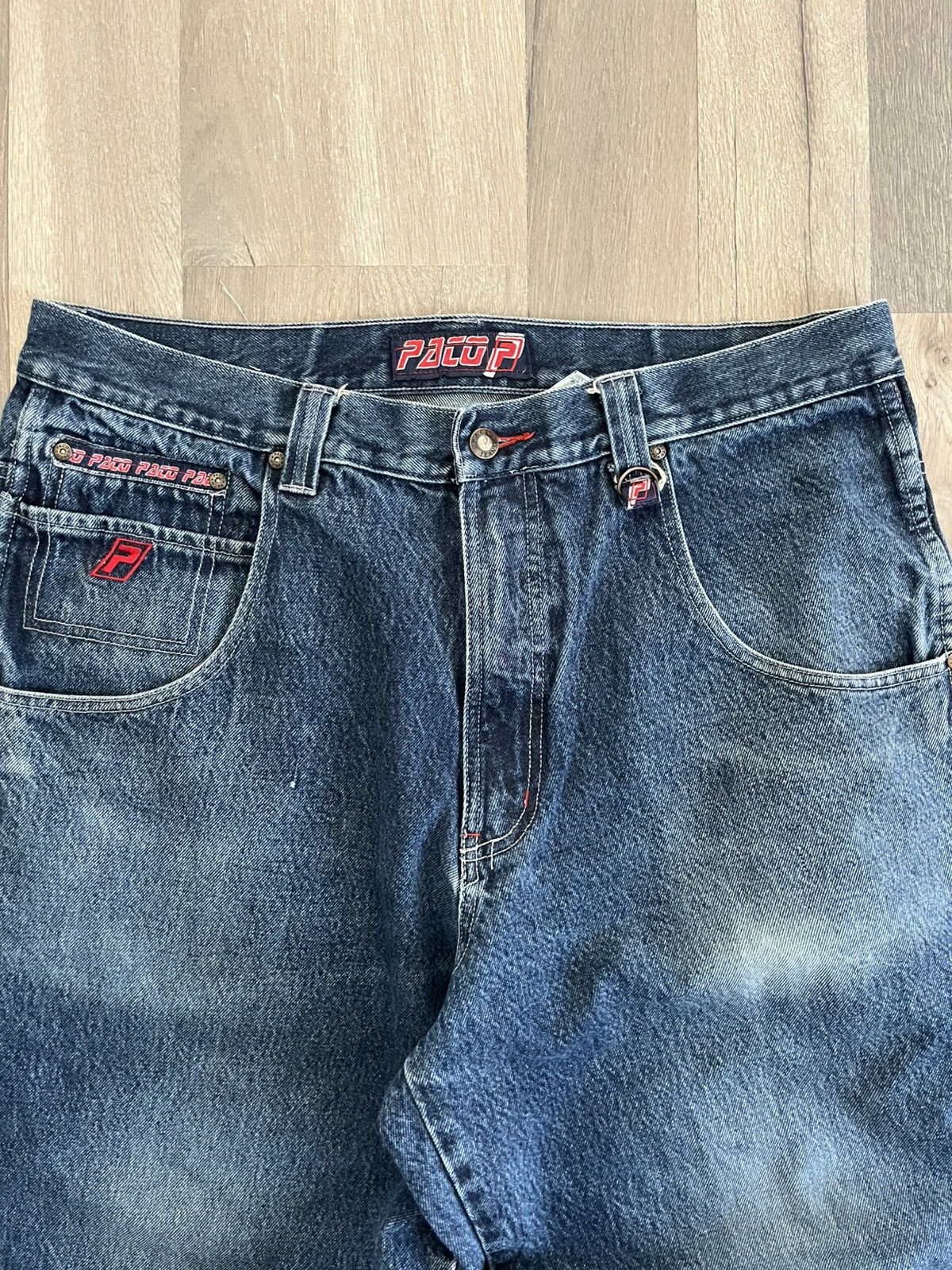 Other Vintage Paco Baggy Big Pocket Denim Size US 38 / EU 54 - 3 Thumbnail