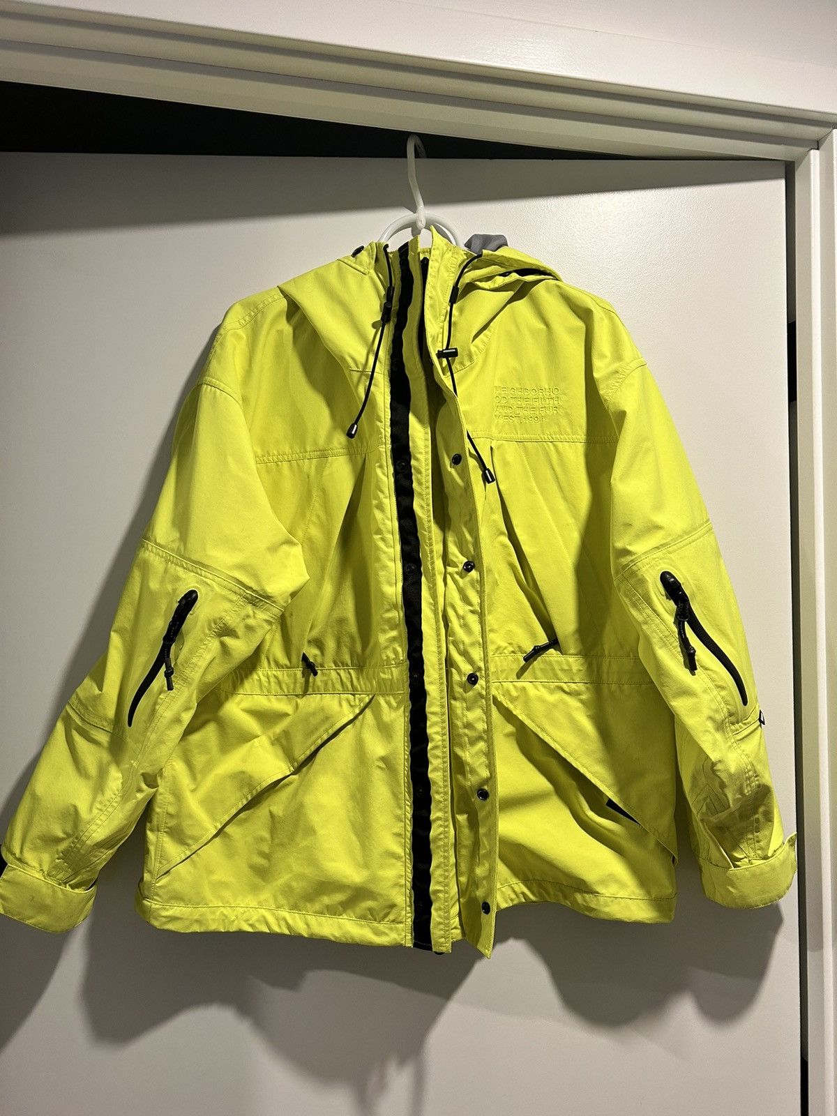 Neighborhood Neighborhood Neon Yellow Jacket 3 Layer Small Size US S / EU 44-46 / 1 - 6 Thumbnail