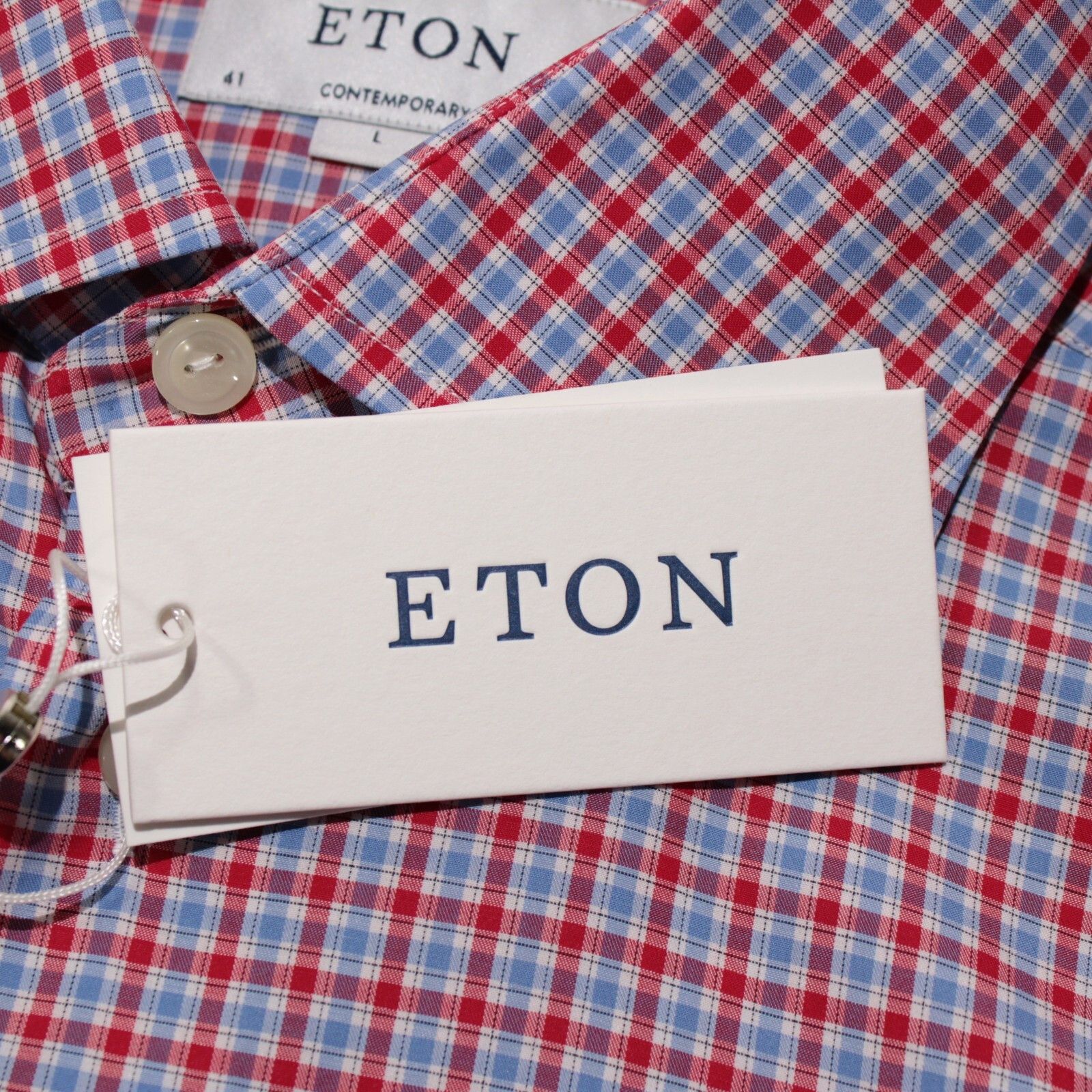 Eton Eton New with tags Shirt Size L US In Red Size US L / EU 52-54 / 3 - 2 Thumbnail