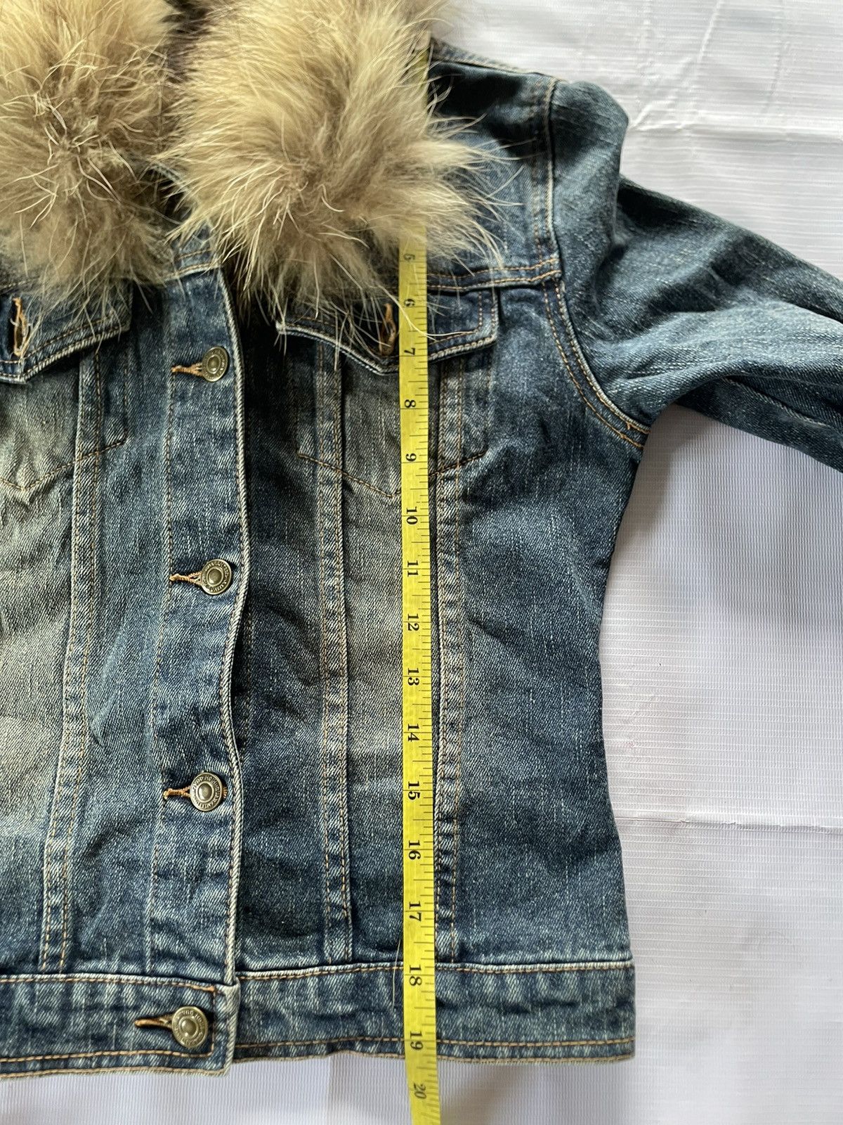 14th Addiction Japanese Mage Faux Fur Denim Jacket Lgb Ifisx Style Size US XS / EU 42 / 0 - 9 Thumbnail