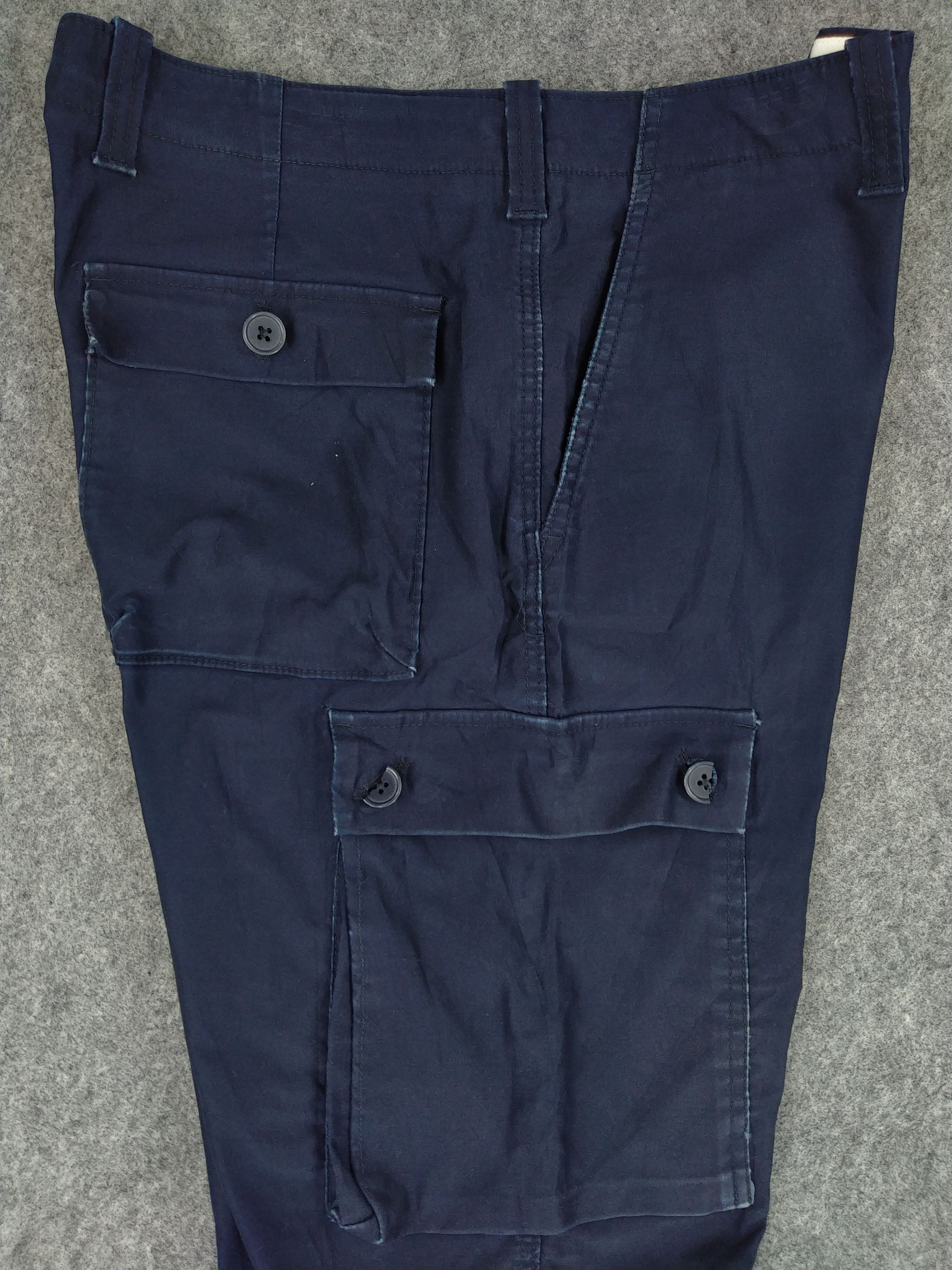 Japanese Brand Gap Cargo Multi Pocket Pants 35 x 27.5 -CP197 Size US 35 - 4 Thumbnail