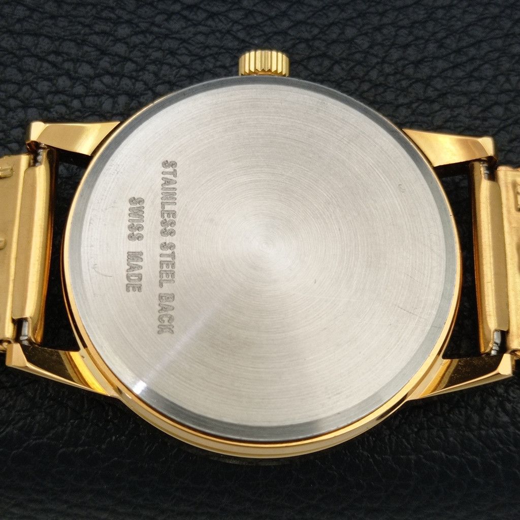 Other VINTAGE MONTINE HAND-WINDING SWISS MENS WHITE WATCH a444161 Size 38 - 8 Thumbnail