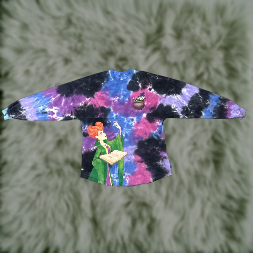Disney Parks Hocus Pocus Spirit Jersey Long Sleeve Adult Small Multicolor