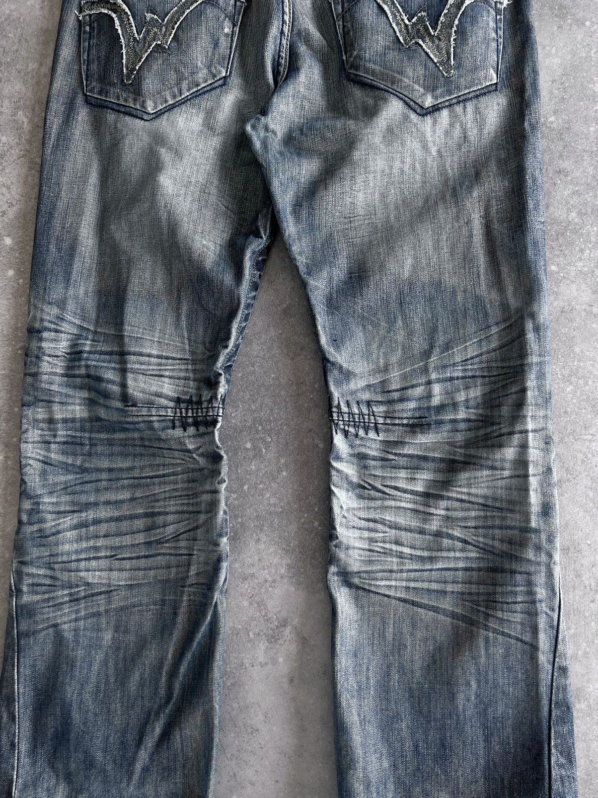 Vintage Vintage y2k BootCut Denim Pants Opium Avant Garde 00s Size US 36 / EU 52 - 4 Thumbnail