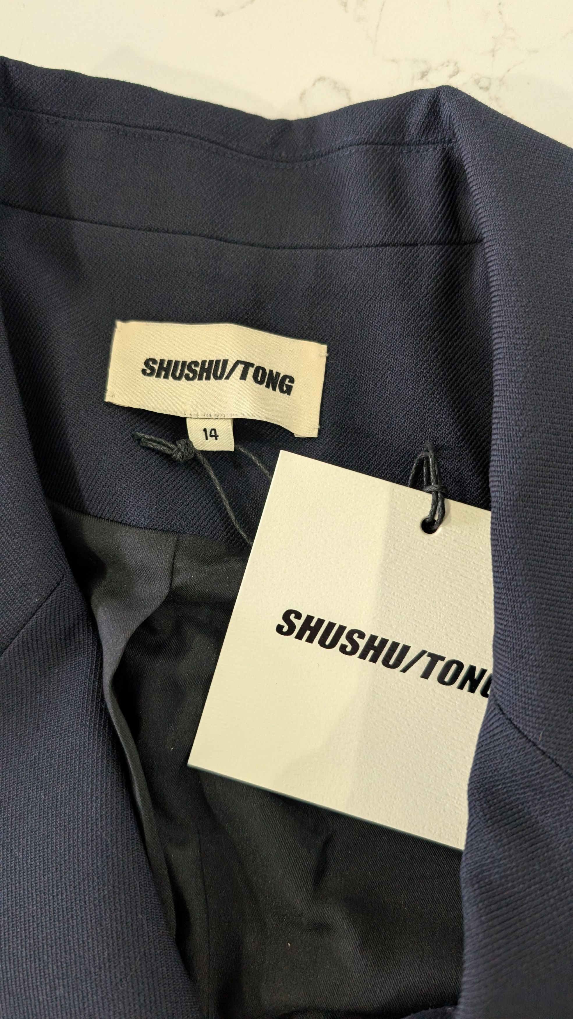 Shushu/Tong SHUSHU/TONG Cropped Puff Sleeve Blazer XL Size XL / US 12-14 / IT 48-50 - 4 Thumbnail
