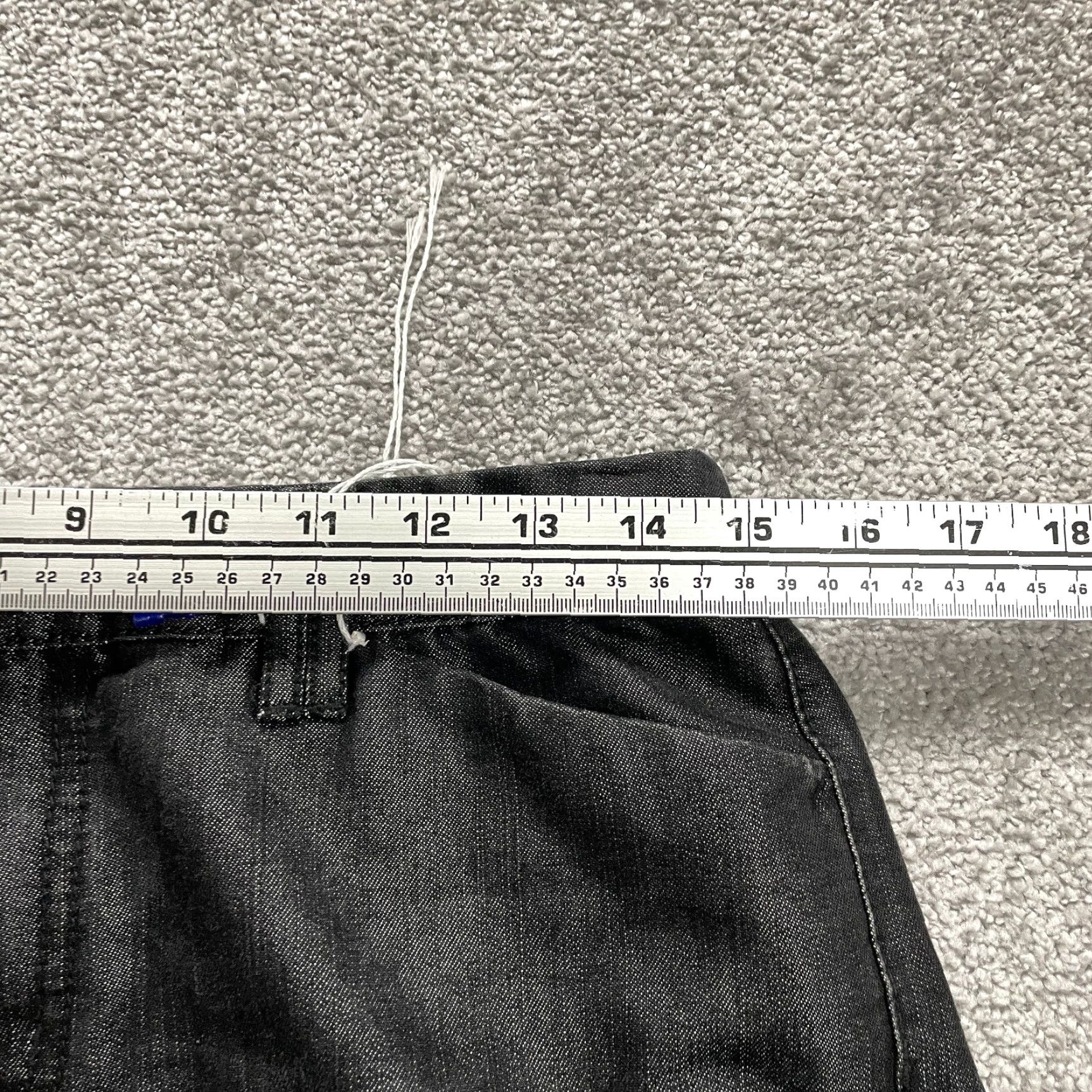Vintage VINTAGE Chico's Women's Jeans Bootcut 0 Small Gray Dark Denim Cotton Spandex 32-Inch Inseam Size 30" / US 8 / IT 44 - 6 Thumbnail