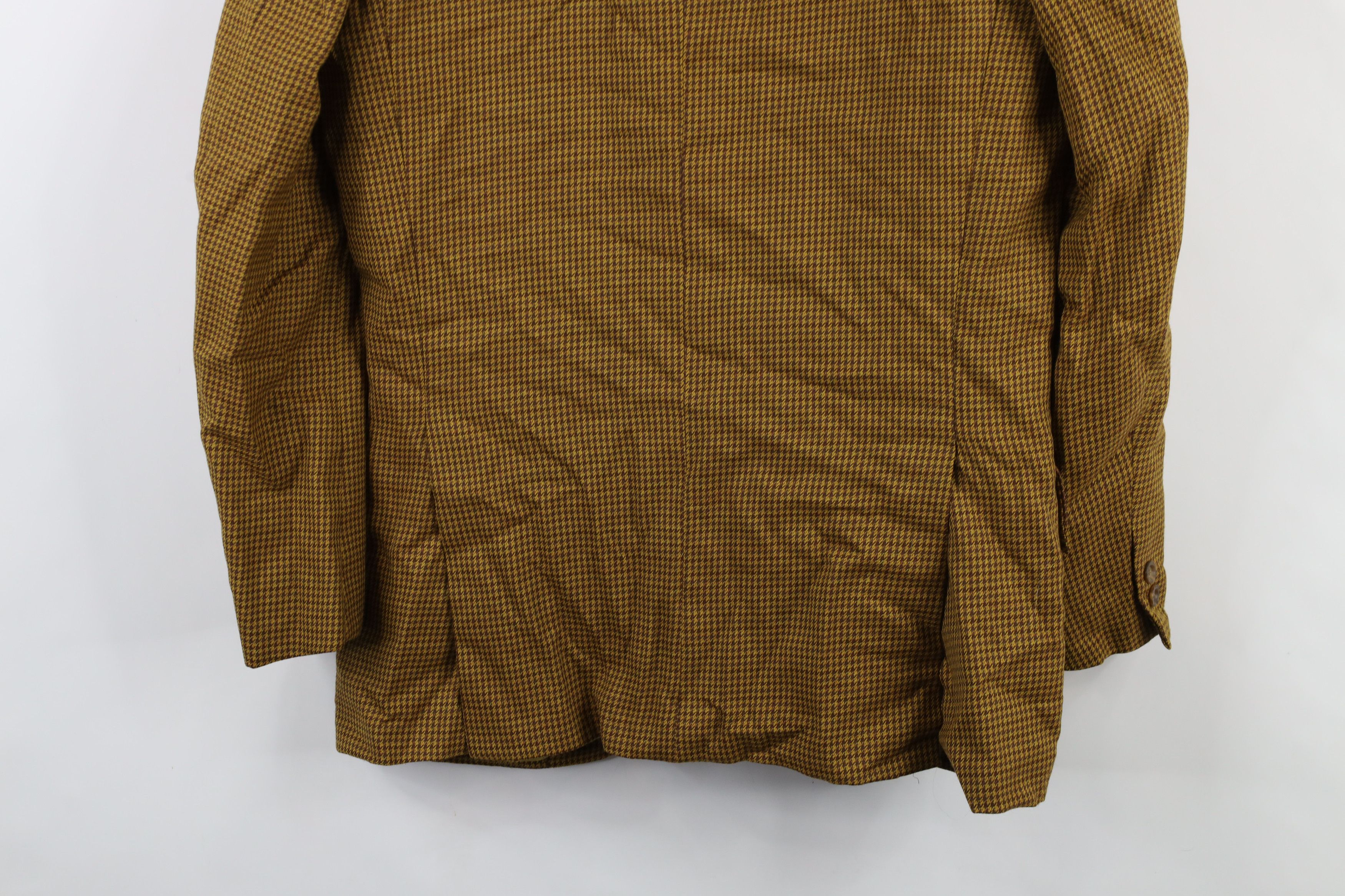 Vintage Vintage 60s Rockabilly Gabardine Houndstooth Blazer Jacket Size US L / EU 52-54 / 3 - 14 Thumbnail