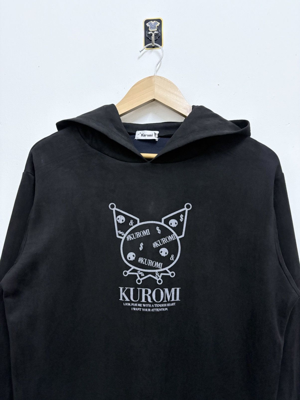 Japanese Brand 2000's Kuromi - Avant Garde / Crystal Castle Black Hoodie Size US M / EU 48-50 / 2 - 3 Thumbnail