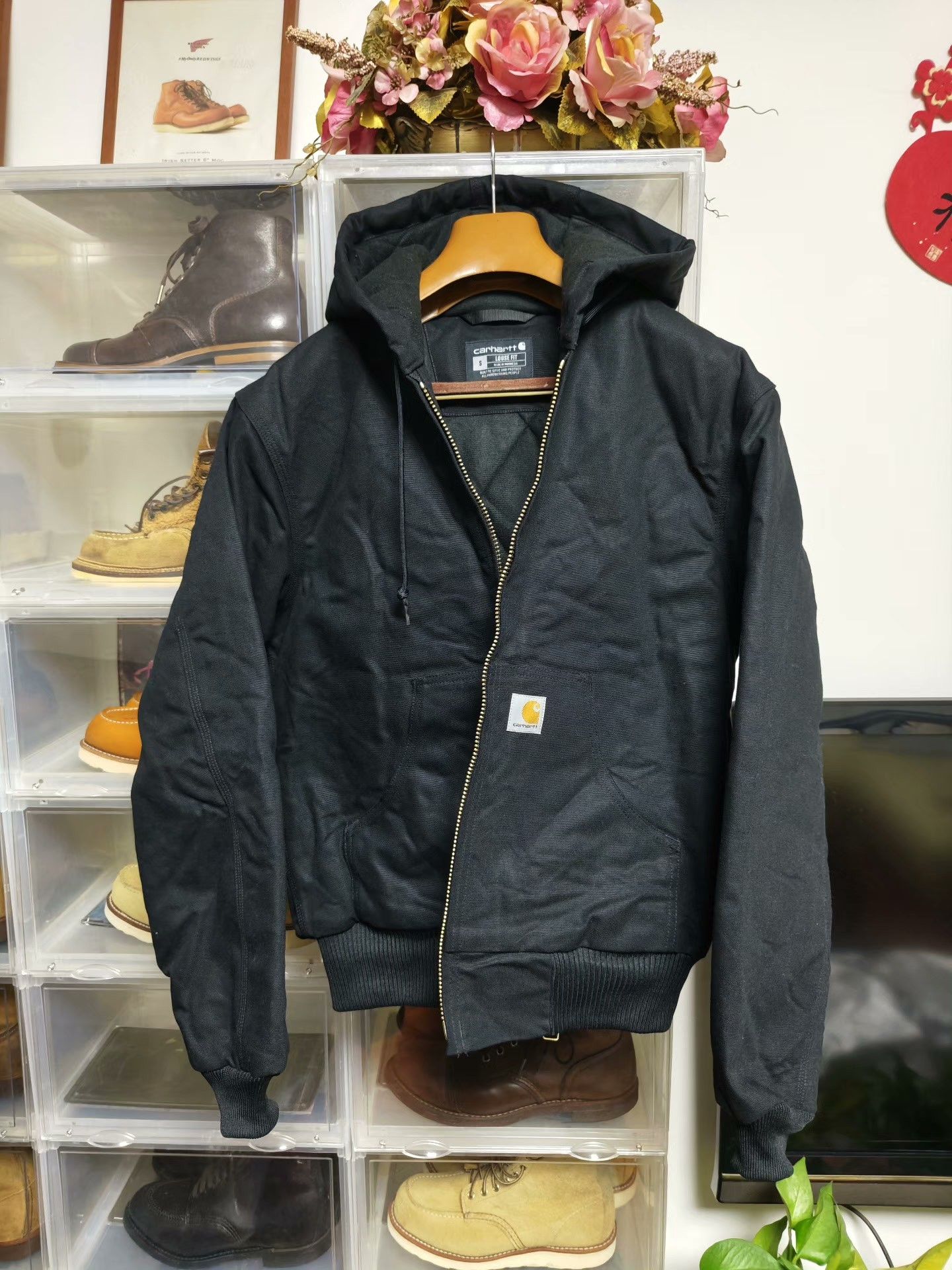 Carhartt Carhartt J140 Black Hooded Jacket S Size US S / EU 44-46 / 1 - 1 Thumbnail