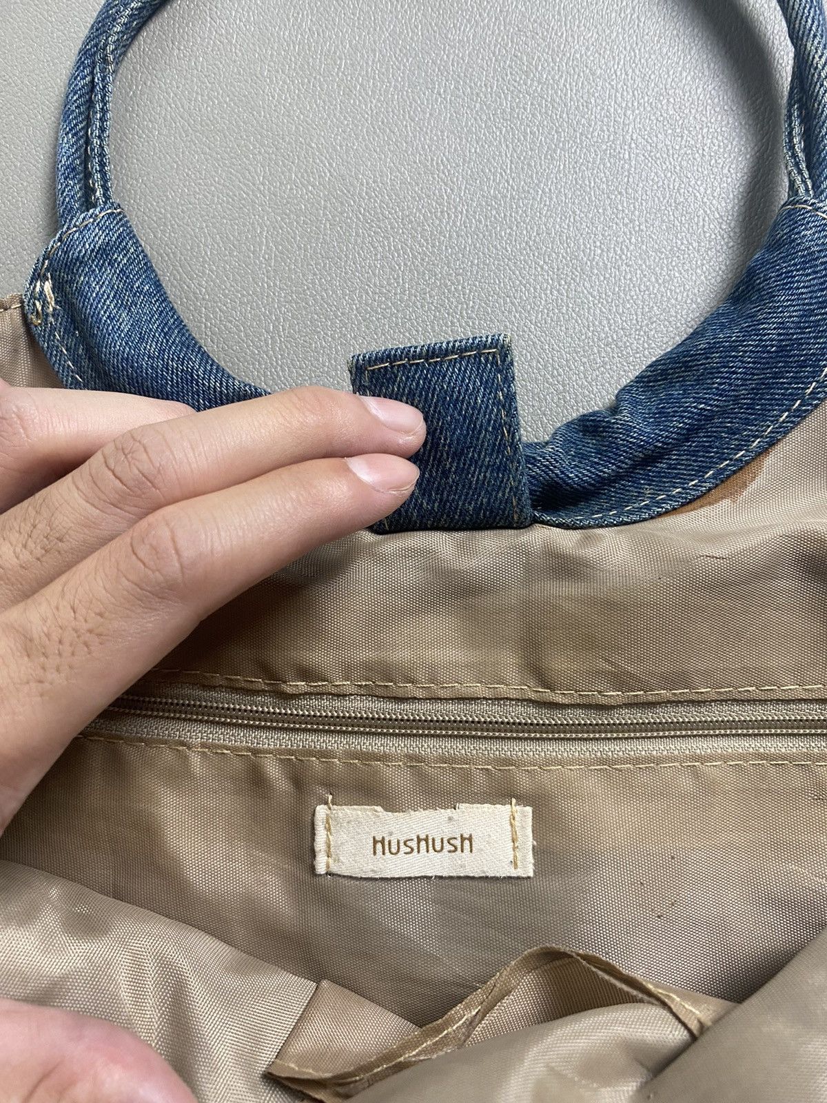 If Six Was Nine × Japanese Brand × Le Grande Bleu (L.G.B.) Hushush Distressed Patchwork Kapital Style Bags Size ONE SIZE - 7 Thumbnail