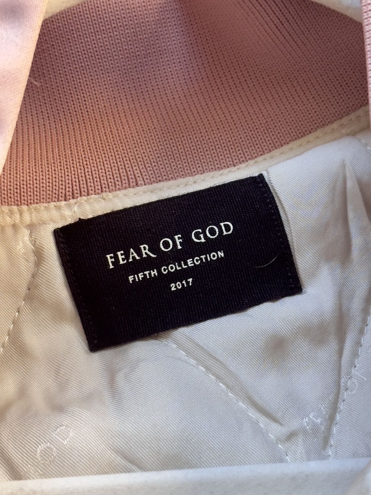 Fear of God Fear Of God Nylon Hooded Bomber Jacket Blush Size US L / EU 52-54 / 3 - 3 Thumbnail