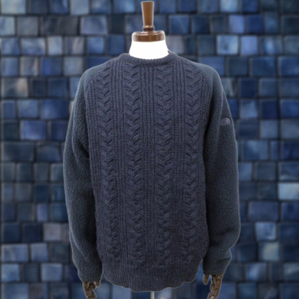 The North Face Purple Label THE NORTH FACE PURPLE LABEL Sweater Men's Knit with Sleeve Fabric Change Size L Navy Wool Polyester Long Sleeve Regular Fall Winter 90s? Size US L / EU 52-54 / 3 - 1 Thumbnail
