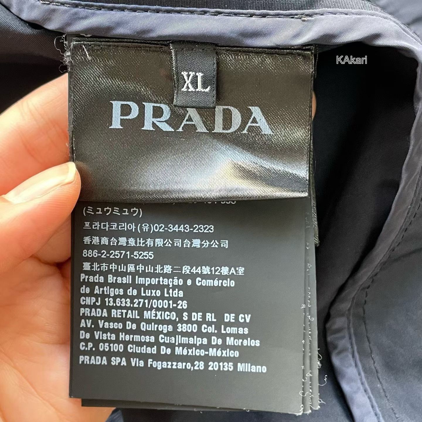 Prada Prada Chest Triangle Steel Logo Zip Jacket Size US XL / EU 56 / 4 - 4 Thumbnail