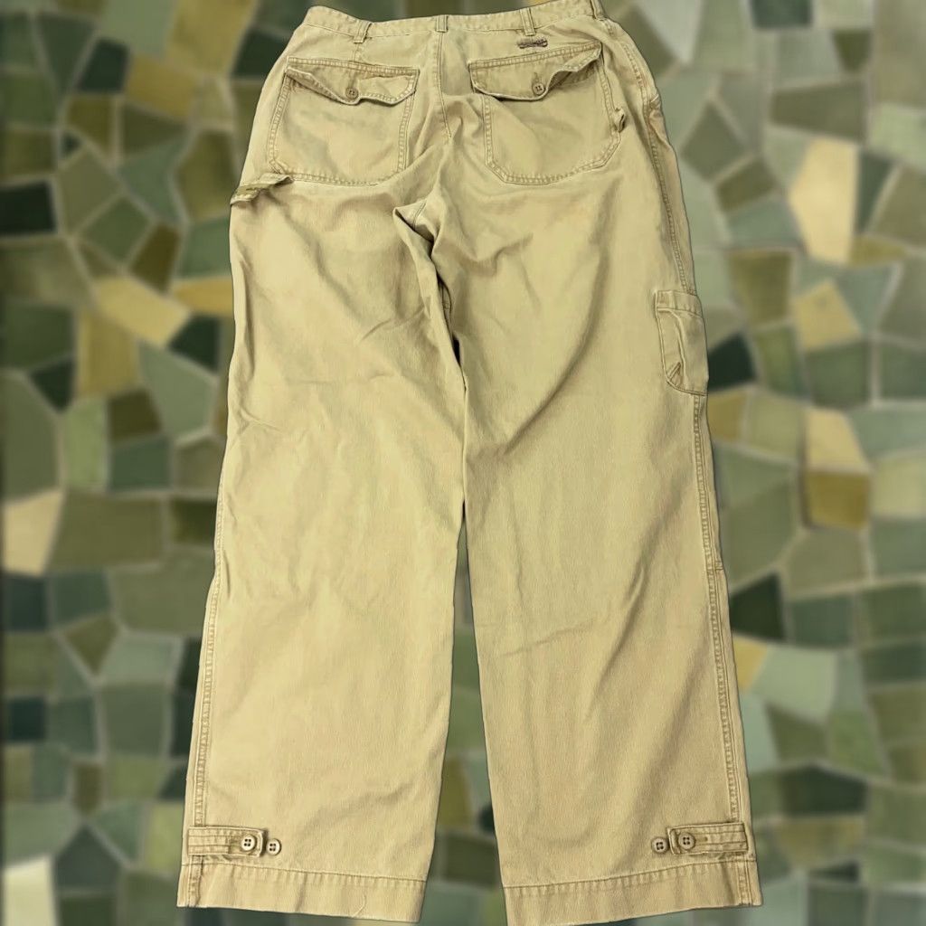 Tommy Hilfiger VINTAGE Tommy Hilfiger Cargo Pants Men 34 Waist Corduroy Relaxed Fit Straight Leg Retro 90s Grunge Beige Size US 34 / EU 50 - 1 Thumbnail