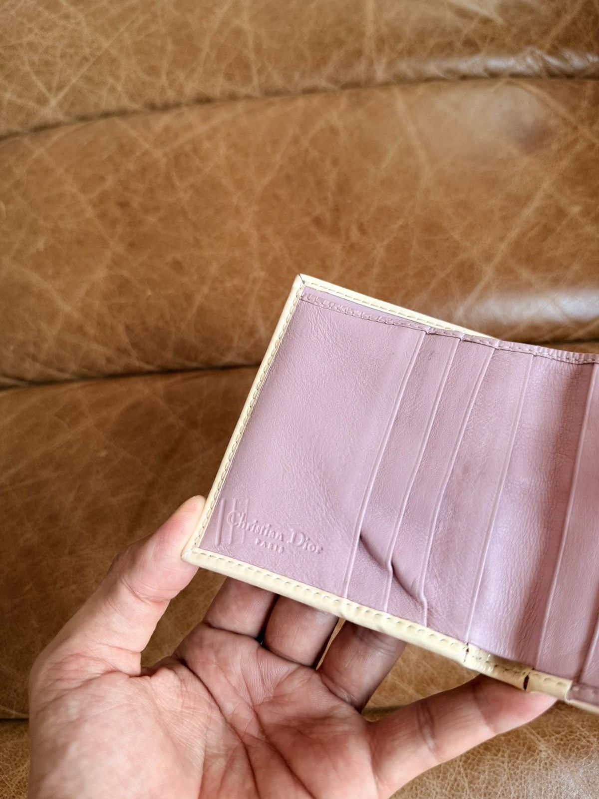 Dior Vintage Pink Oblique Wallet Size ONE SIZE - 11 Thumbnail