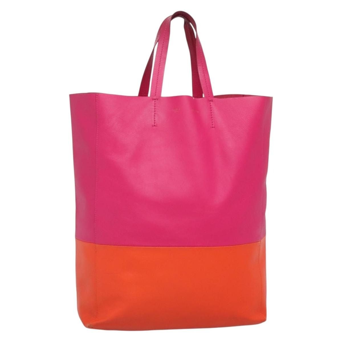 Celine CELINE Tote Bag Leather Pink Gold Size ONE SIZE - 1 Thumbnail