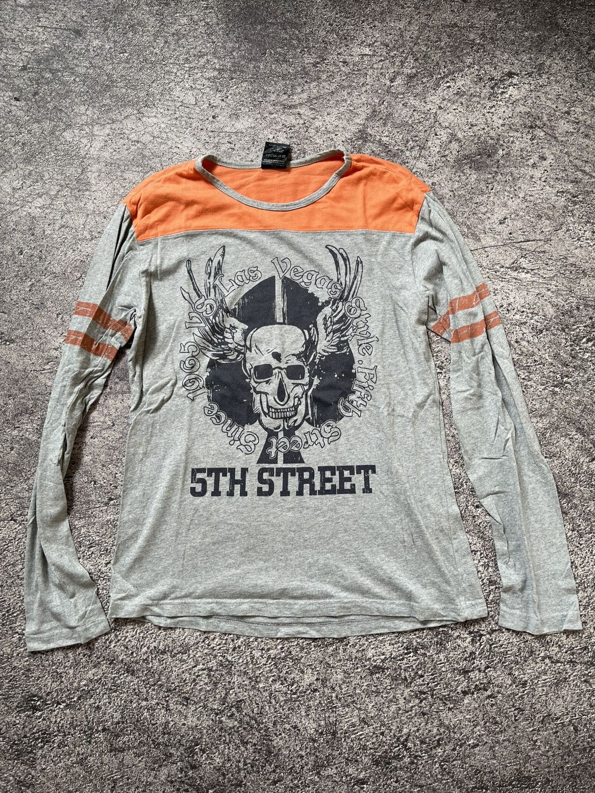 Japanese Brand 5TH Street Skulls Longsleeve Size US XL / EU 56 / 4 - 1 Thumbnail