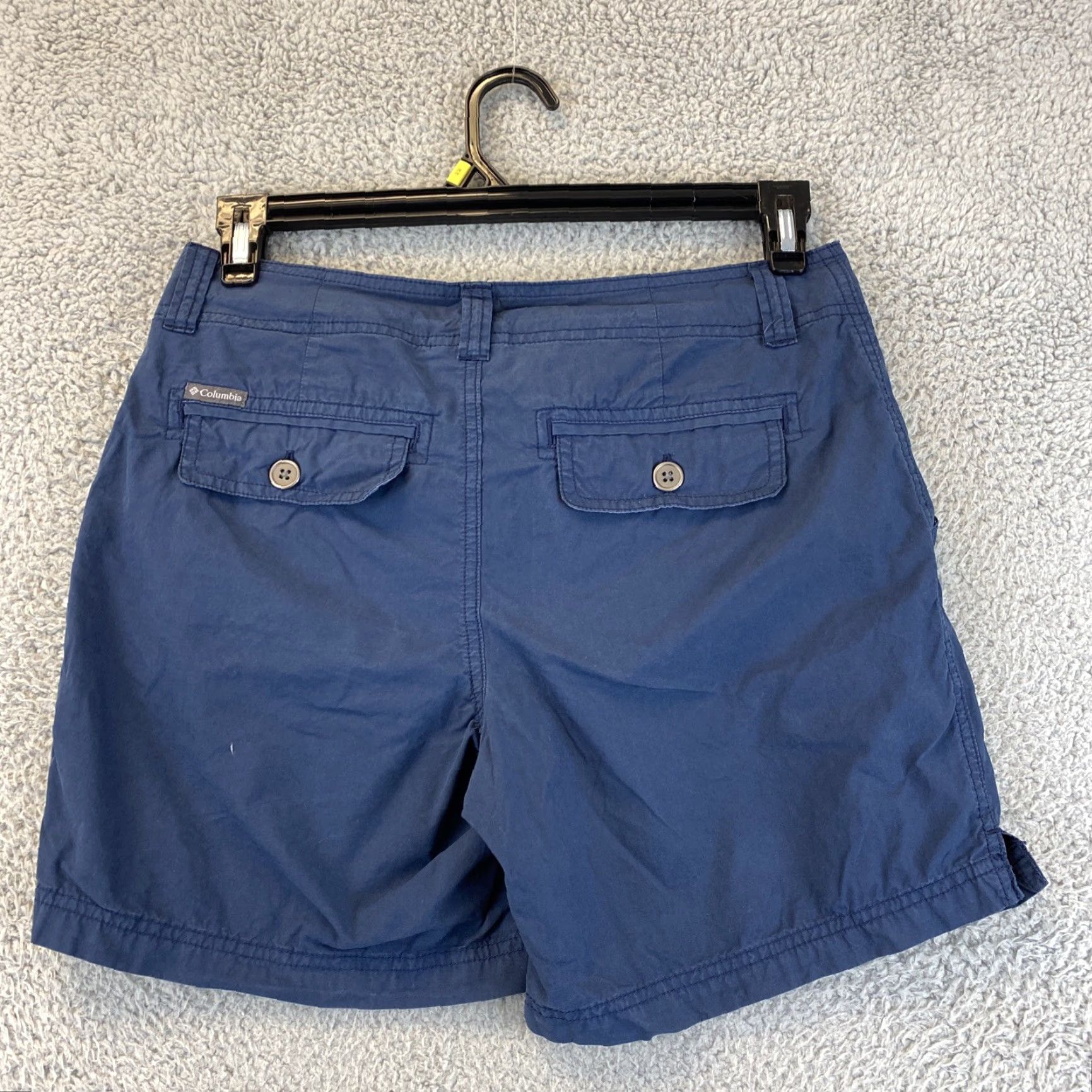 Vintage Women's Columbia Navy Shorts Size 6 Pockets Blue 52-47 Size 28" / US 6 / IT 42 - 8 Thumbnail