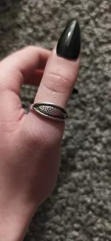 Other Silver Unique Fish Retro Rings Size ONE SIZE - 3 Thumbnail