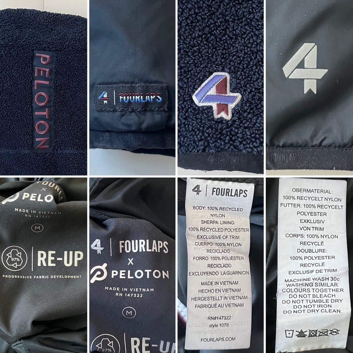 Peloton Peloton X Four Lap, Sherpa/Nylon Reversible Jacket, Men US M Size US M / EU 48-50 / 2 - 15 Thumbnail