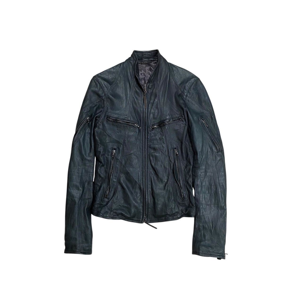 The Viridi-anne The Viridi-Anne Cyber Rider Wrinkle Leather Jacket Size US S / EU 44-46 / 1 - 1 Thumbnail