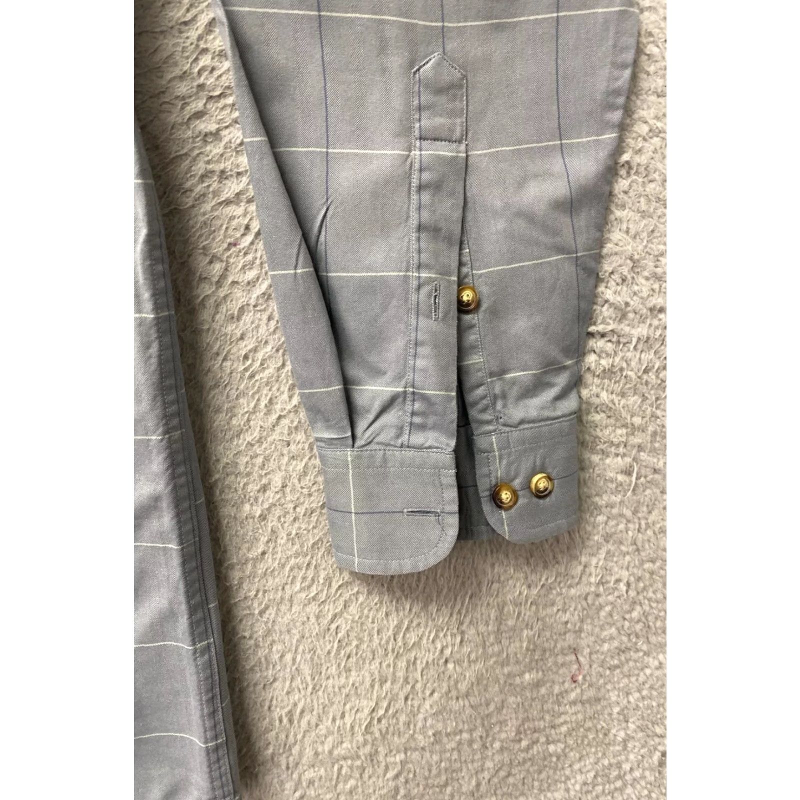 Orvis ORVIS Work Long Sleeve Button-Up Shirt Gray Check Plaid Adult Large Wrinkle Free Mens Size US L / EU 52-54 / 3 - 3 Thumbnail