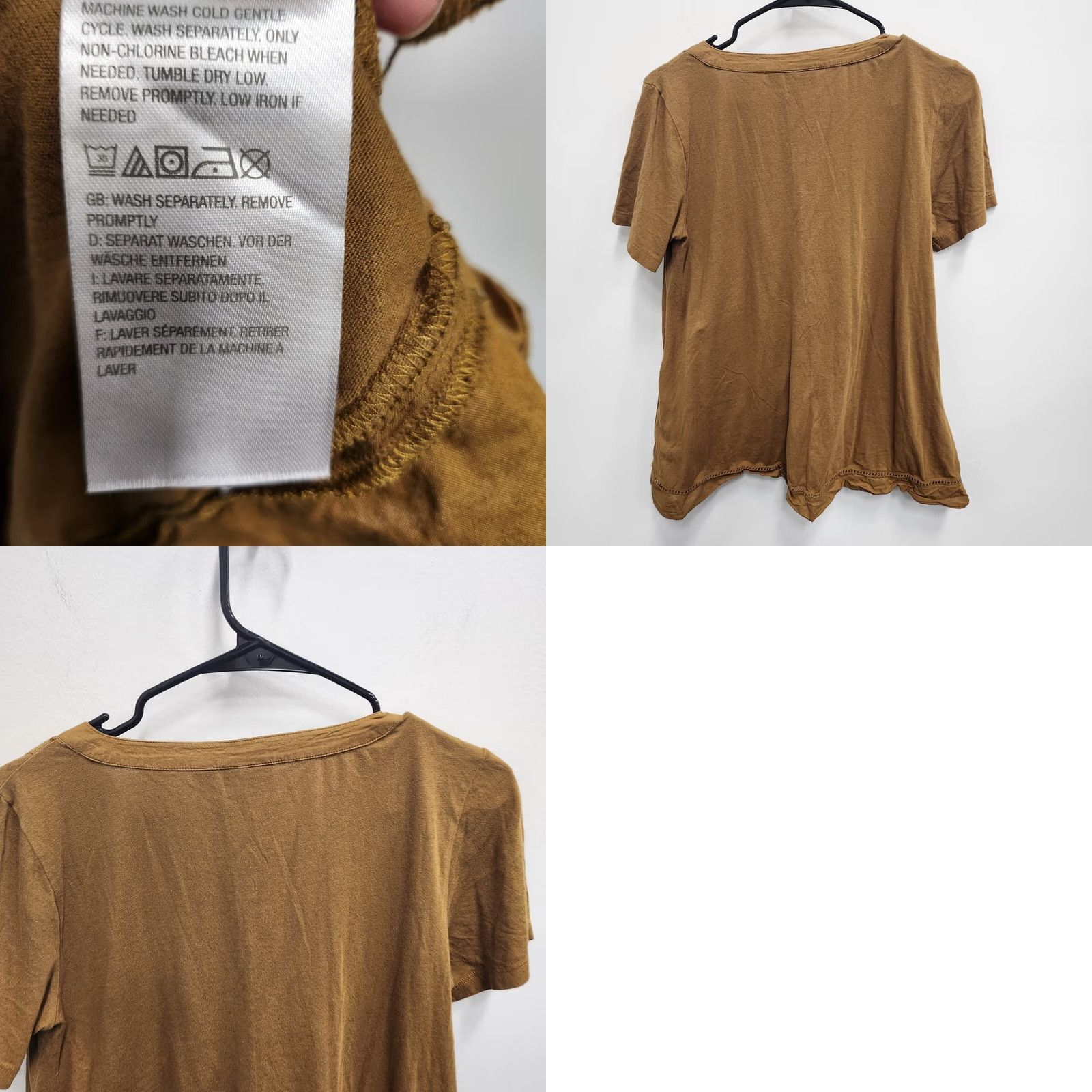 Vintage LOGO Lori Goldstein Womberek Size S Mustard Yellow Embroidered BOHO Top Size S / US 4 / IT 40 - 8 Thumbnail